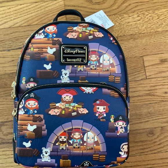 Loungefly Disney Pirates of the Caribbean backpack  Disney parks NWT Disneyland - Picture 3 of 7